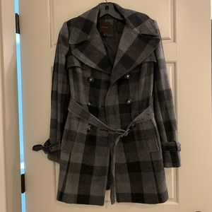 Limited Plaid Peacoat